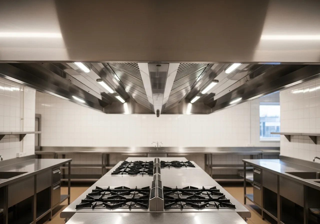 Commercial kitchen extract cleaning in Solihull