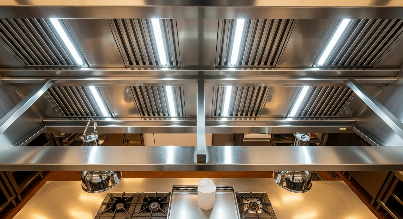 Commercial kitchen extract cleaning in Earlsdon