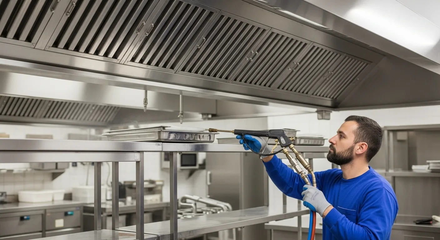 Commercial kitchen extract cleaning in Digbeth