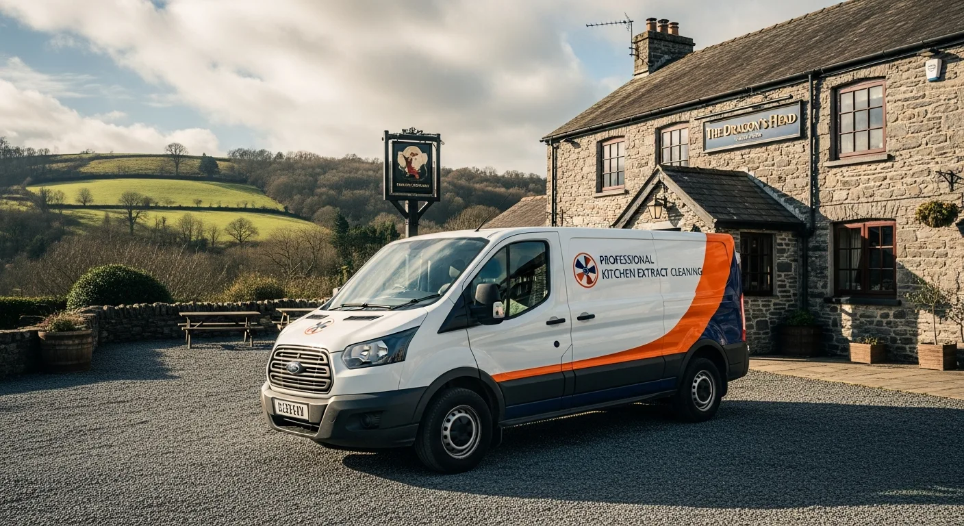 Commercial kitchen extract cleaning in Dudley